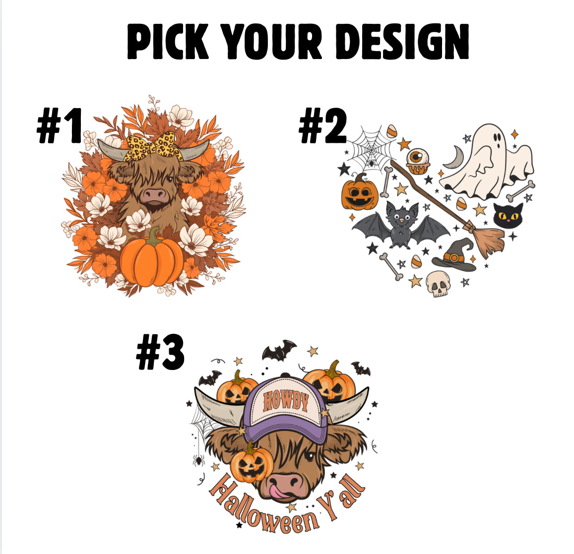 Youth Halloween Shirts - Highland Cow