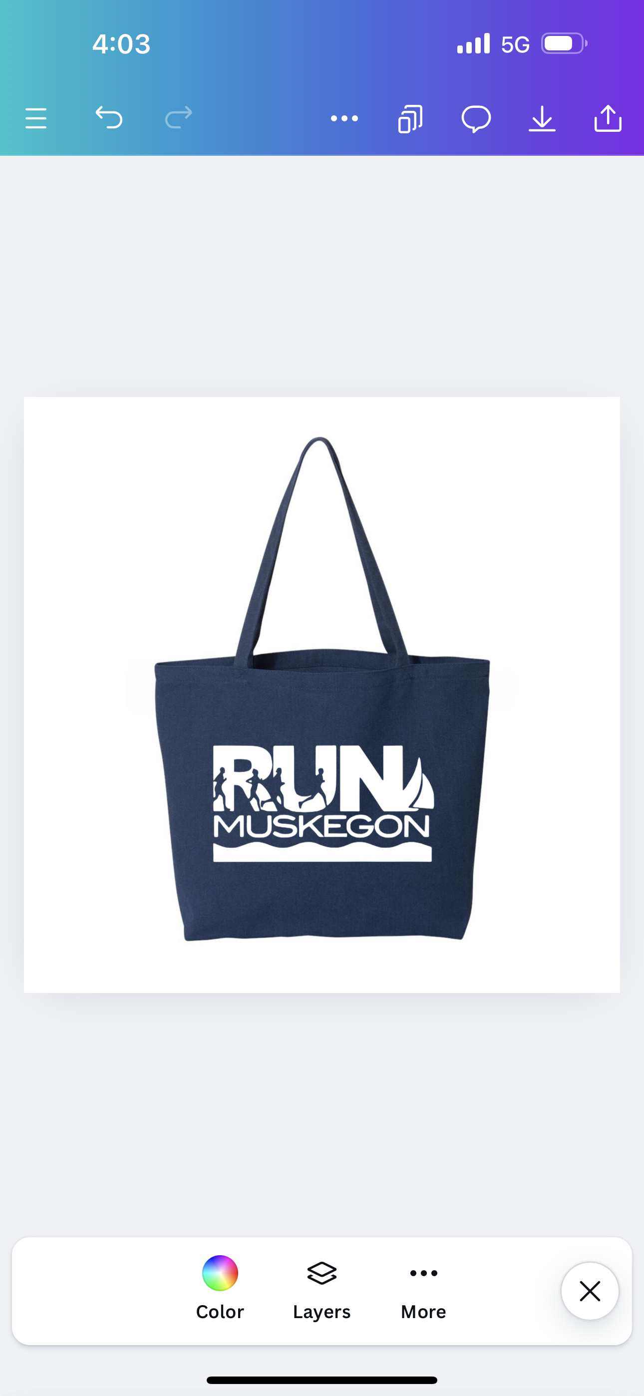RUN Muskegon - Tote Bag