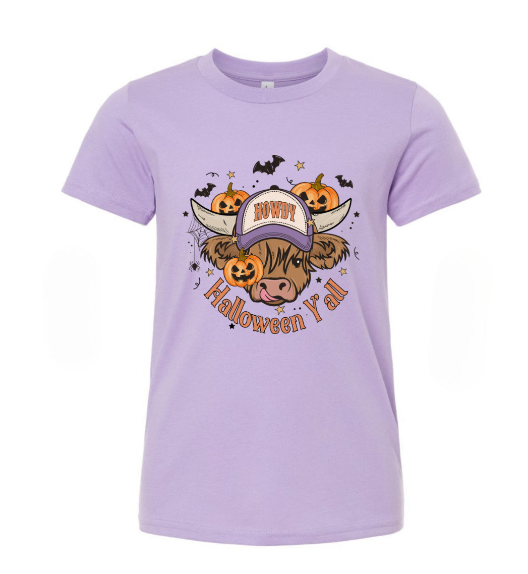 Youth Halloween Shirts - Highland Cow