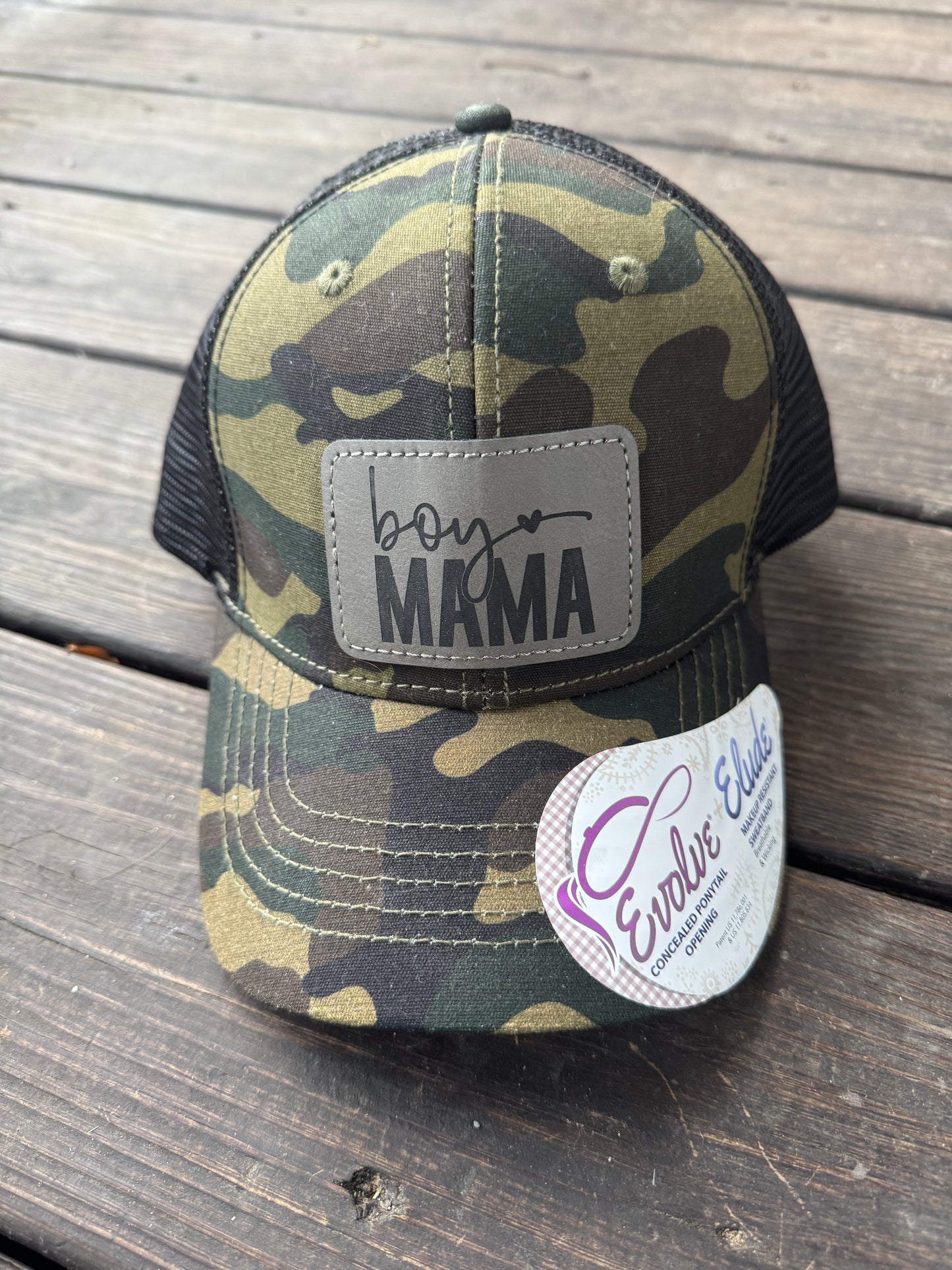 Boy Mama Snapback Ponytail Hat